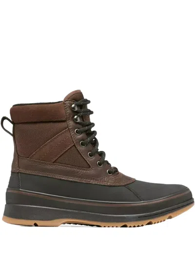 Sorel Lace-up Leather Boots In Brown