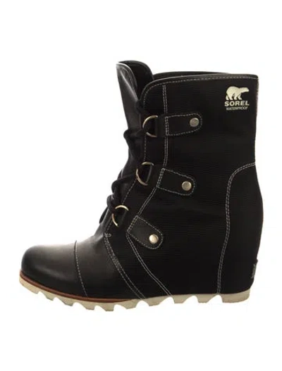 Pre-owned Sorel Lace-up Boots In Black