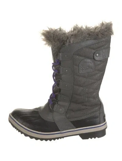 Pre-owned Sorel Lace-up Boots In Gray