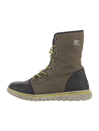 Pre-owned Sorel Lace-up Boots In Green