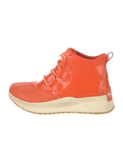 Pre-owned Sorel Lace-up Boots In Orange