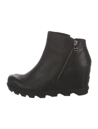 Pre-owned Sorel Leather Boots In Black