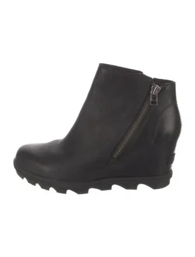 Pre-owned Sorel Leather Boots In Black