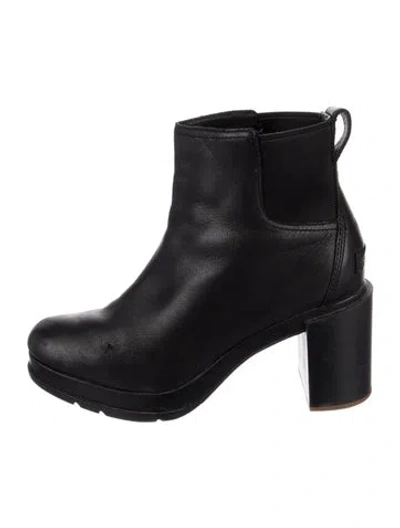 Pre-owned Sorel Leather Boots In Black