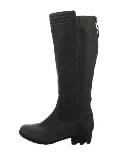 Pre-owned Sorel Leather Boots In Black