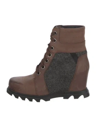 Pre-owned Sorel Leather Boots In Black