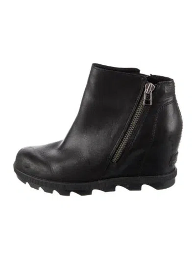 Pre-owned Sorel Leather Boots In Black