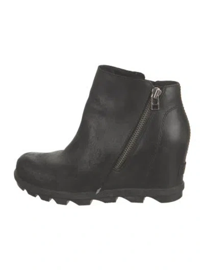 Pre-owned Sorel Leather Boots In Black