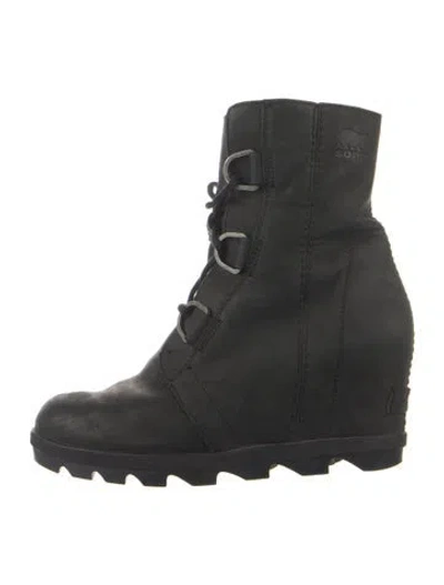 Pre-owned Sorel Leather Boots In Black