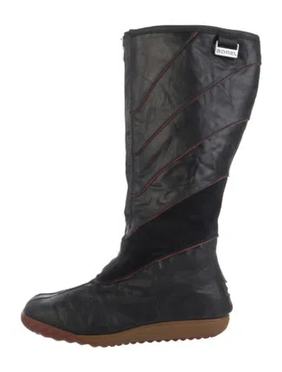 Pre-owned Sorel Leather Boots In Black
