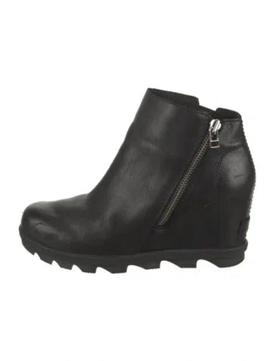 Pre-owned Sorel Leather Boots In Black