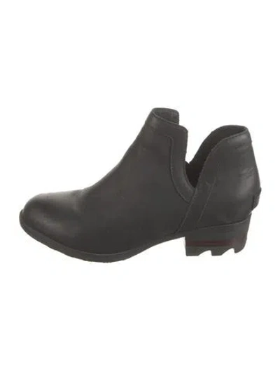 Pre-owned Sorel Leather Boots In Black