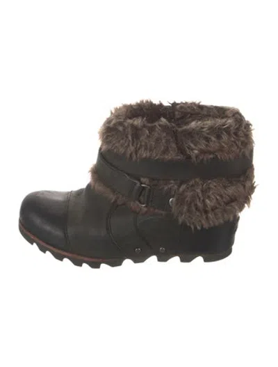 Pre-owned Sorel Leather Boots In Black