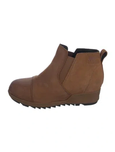 Pre-owned Sorel Leather Boots In Brown