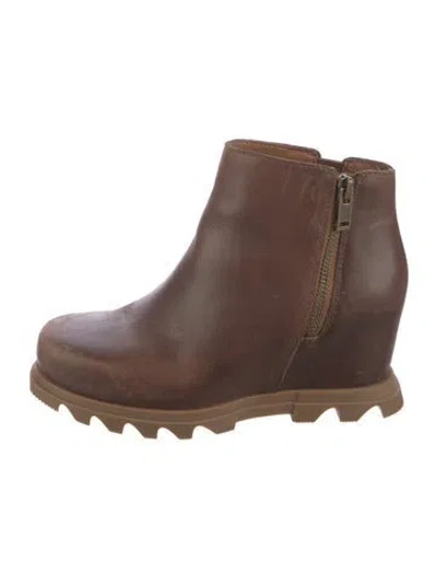 Pre-owned Sorel Leather Boots In Brown