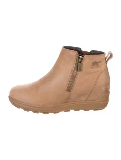 Pre-owned Sorel Leather Boots In Brown