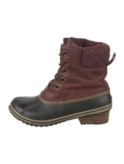Pre-owned Sorel Leather Boots In Brown