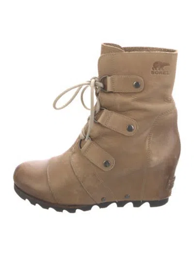 Pre-owned Sorel Leather Boots In Brown