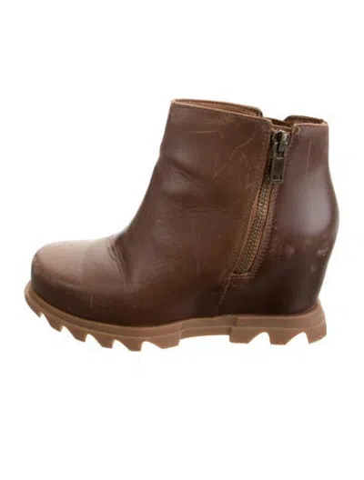 Pre-owned Sorel Leather Boots In Brown