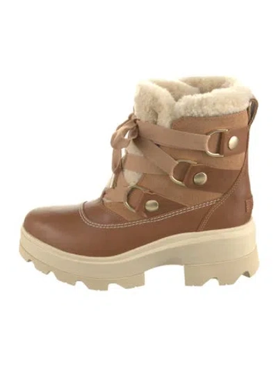 Pre-owned Sorel Leather Boots In Neutral