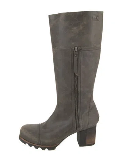 Pre-owned Sorel Leather Boots In Neutral