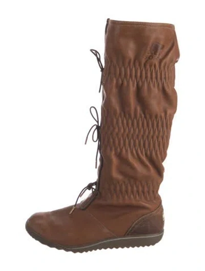 Pre-owned Sorel Leather Boots In Neutrals