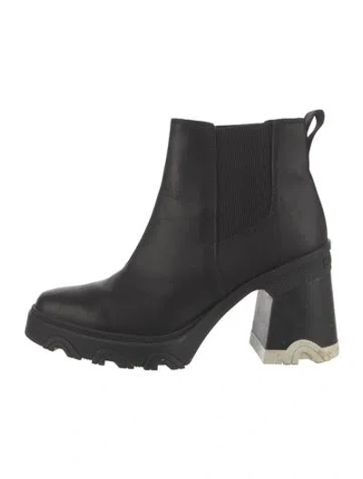 Pre-owned Sorel Leather Chelsea Boots In Black