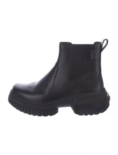 Pre-owned Sorel Leather Chelsea Boots In Black