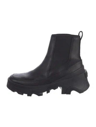 Pre-owned Sorel Leather Chelsea Boots In Black