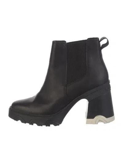 Pre-owned Sorel Leather Chelsea Boots In Black