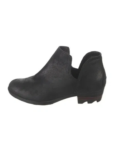 Pre-owned Sorel Leather Chelsea Boots In Black