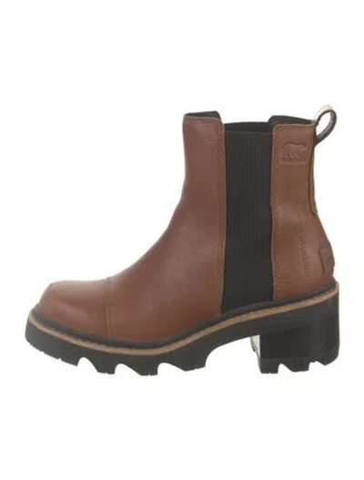 Pre-owned Sorel Leather Chelsea Boots In Brown