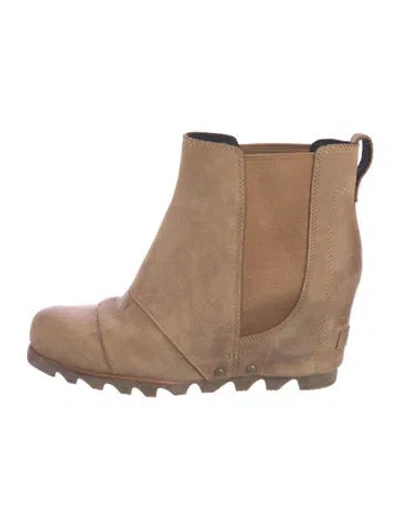 Pre-owned Sorel Leather Chelsea Boots In Brown
