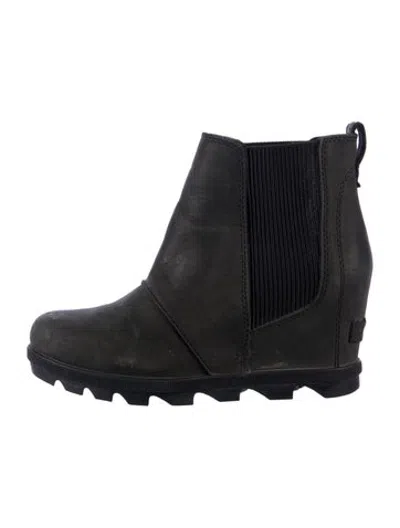 Pre-owned Sorel Leather Chelsea Boots In Green