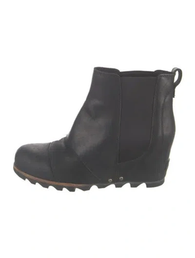 Pre-owned Sorel Leather Chelsea Boots In Grey