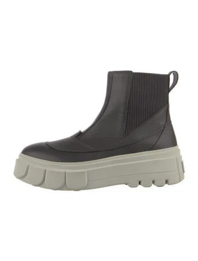 Pre-owned Sorel Leather Chelsea Boots In Grey