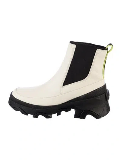 Pre-owned Sorel Leather Chelsea Boots In Neutral