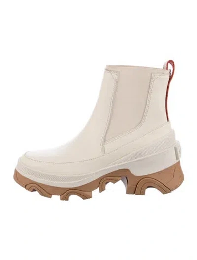 Pre-owned Sorel Leather Chelsea Boots In Neutral