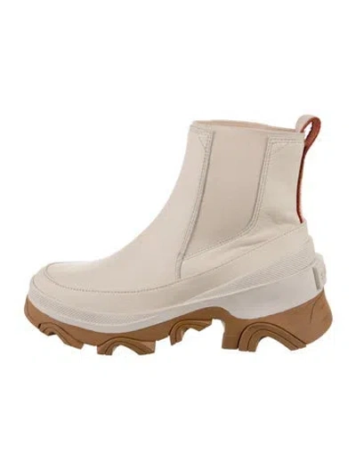 Pre-owned Sorel Leather Chelsea Boots In Neutrals