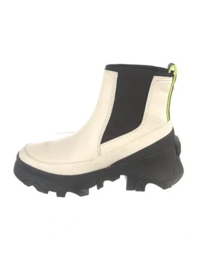 Pre-owned Sorel Leather Chelsea Boots In Neutrals