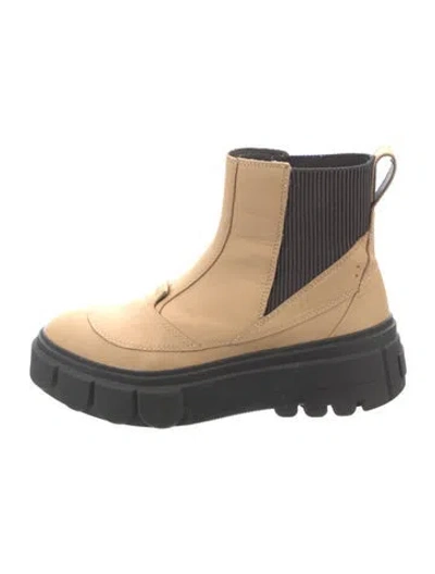 Pre-owned Sorel Leather Chelsea Boots In Neutrals