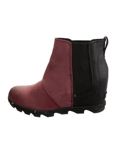 Pre-owned Sorel Leather Chelsea Boots In Pink