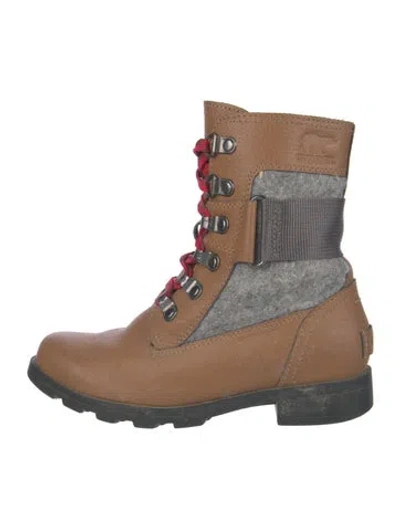 Pre-owned Sorel Leather Combat Boots In Multi