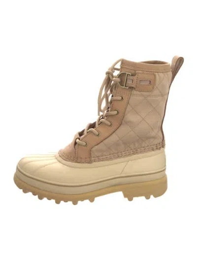 Pre-owned Sorel Leather Combat Boots In Neutral