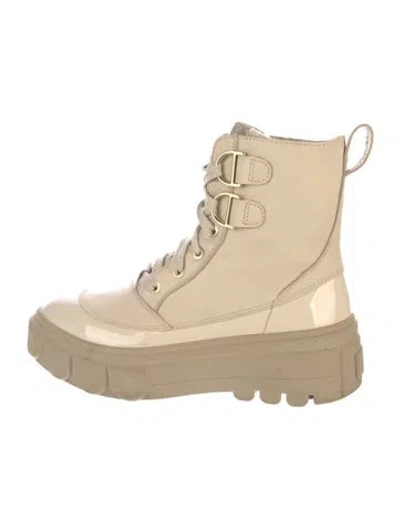 Pre-owned Sorel Leather Combat Boots In Neutral