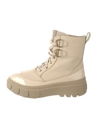 Pre-owned Sorel Leather Combat Boots In Neutral