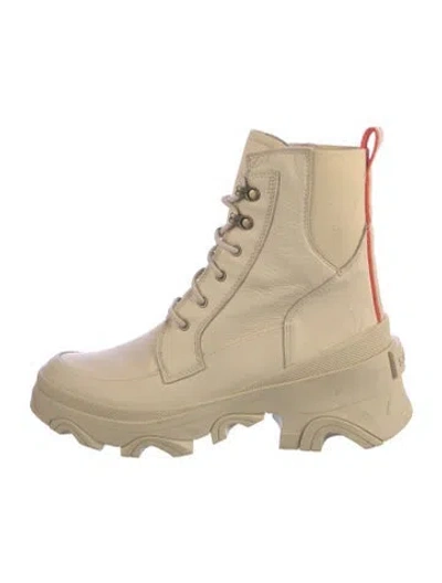 Pre-owned Sorel Leather Combat Boots In Neutrals