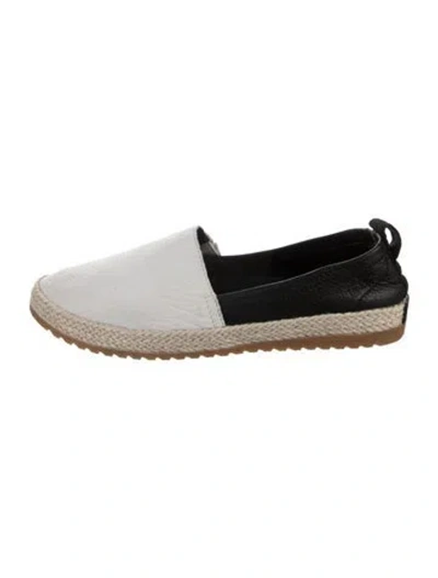 Pre-owned Sorel Leather Espadrilles In Black/white