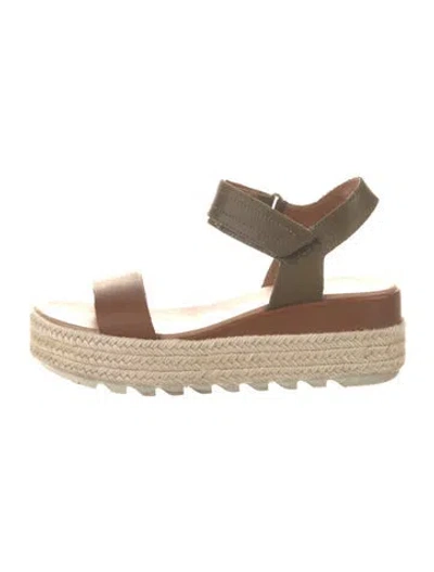 Pre-owned Sorel Leather Espadrilles In Neutral