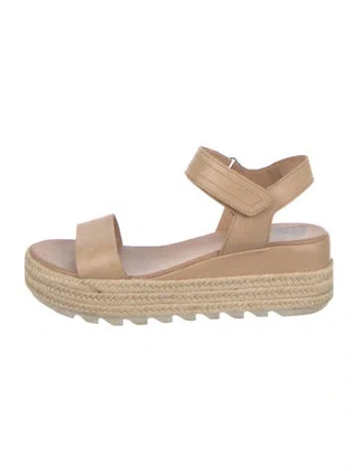 Pre-owned Sorel Leather Espadrilles In Neutral